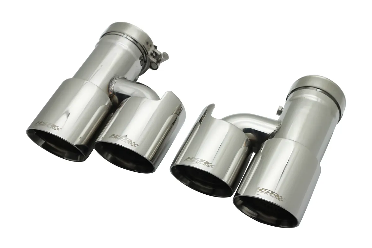 Best Selling universal chrome twin exhaust tips