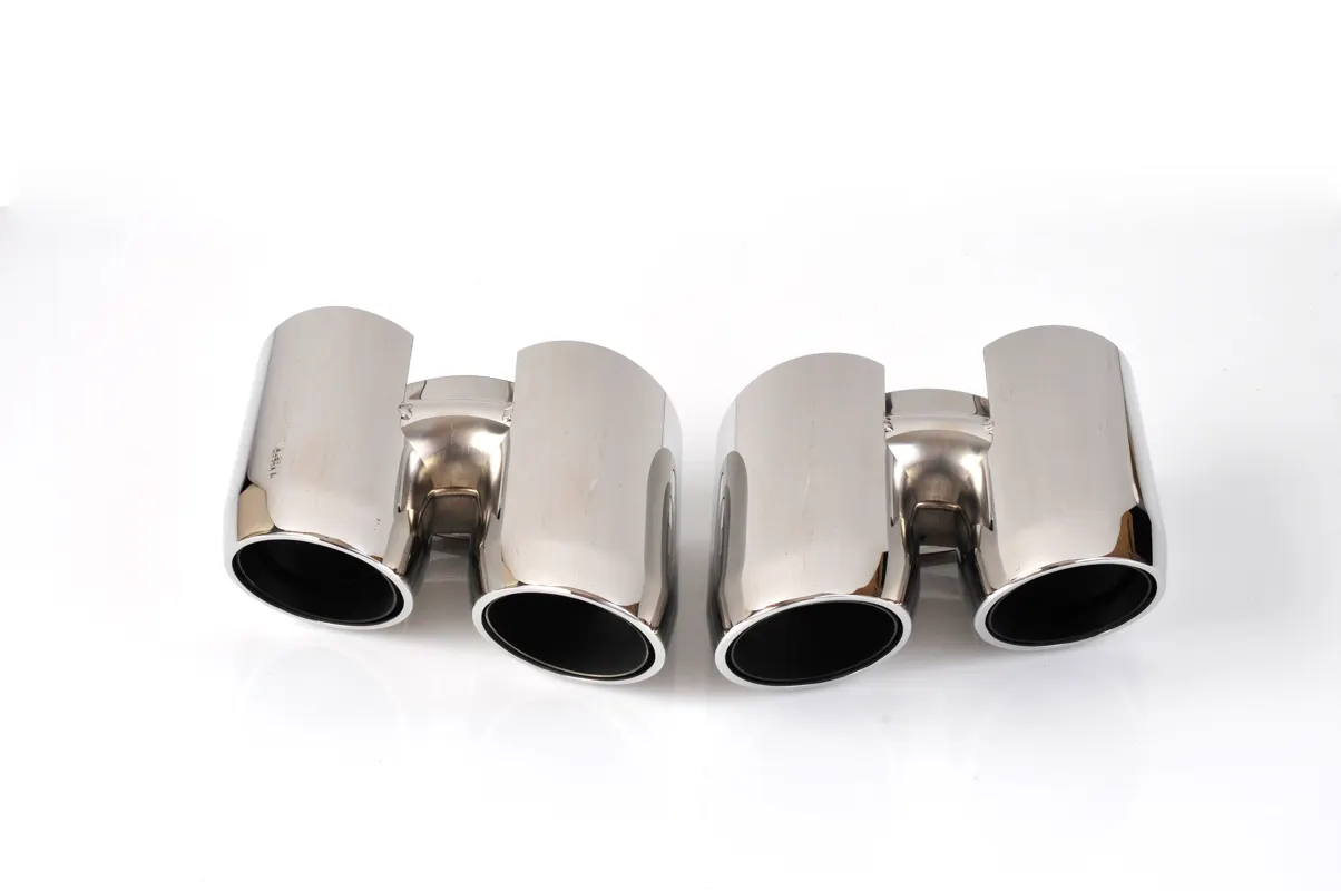 New style #304 Stainless steel muffler exhaust tip for porsche 14-16 Panamera 970 Round