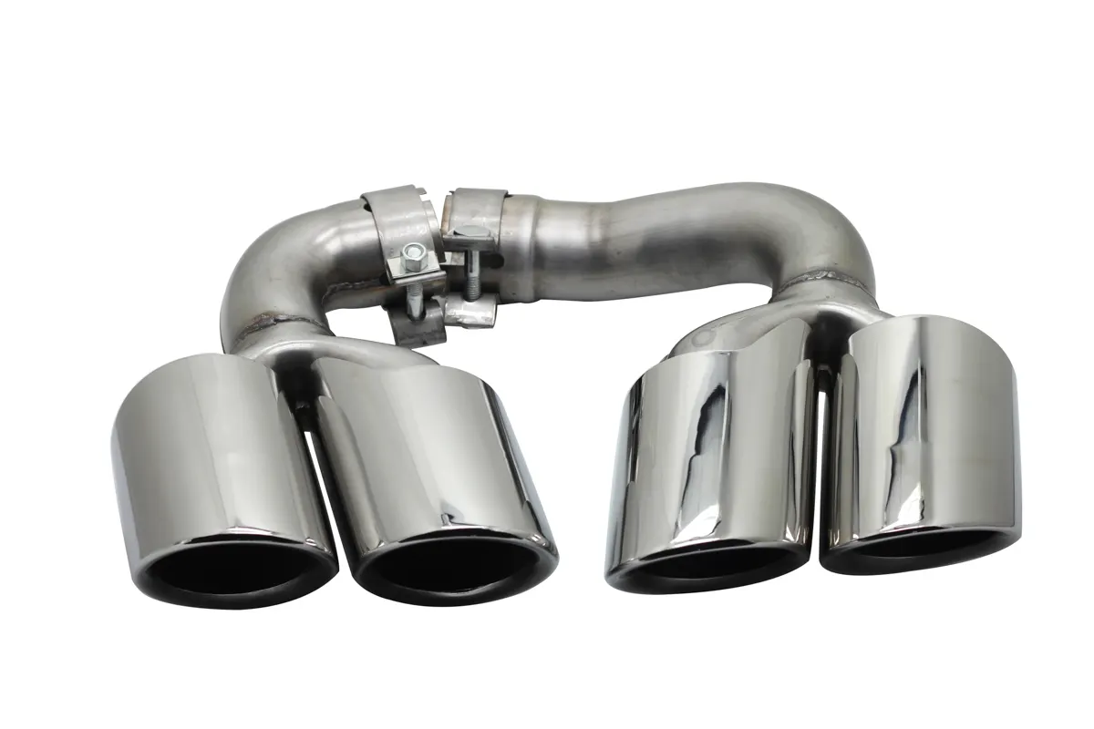 Hot sale high quality Universal exhaust pipe muffler tips for porsche 18 Cayenne Hybrid Mirror Polish factory
