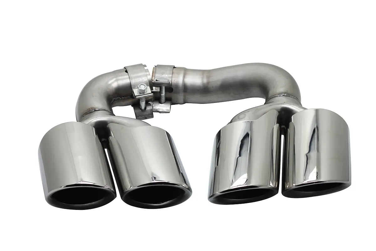 Hot sale high quality Universal exhaust pipe muffler tips for porsche 18 Cayenne Hybrid Mirror Polish factory