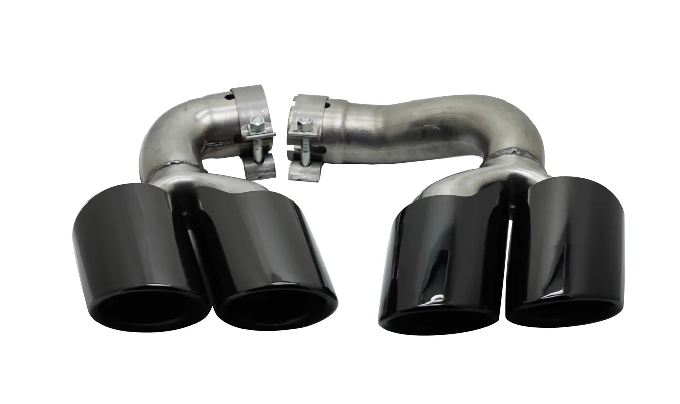 Hot sale high quality Universal exhaust pipe muffler for porsche 18 Cayenne Hybrid black
