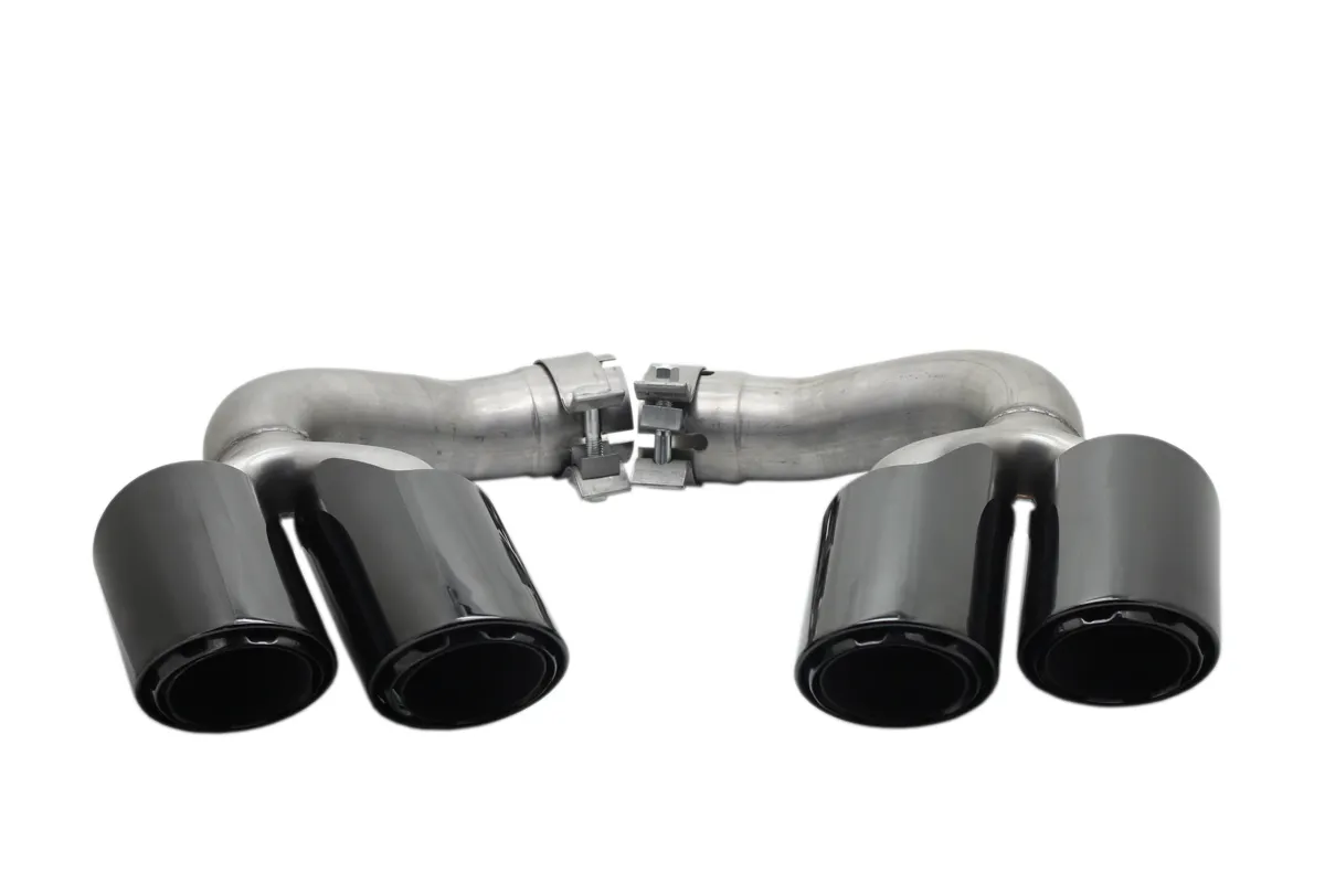 2020 new style 3 layers exhaust tip for porsche cayenne muffler tail throat BLACK