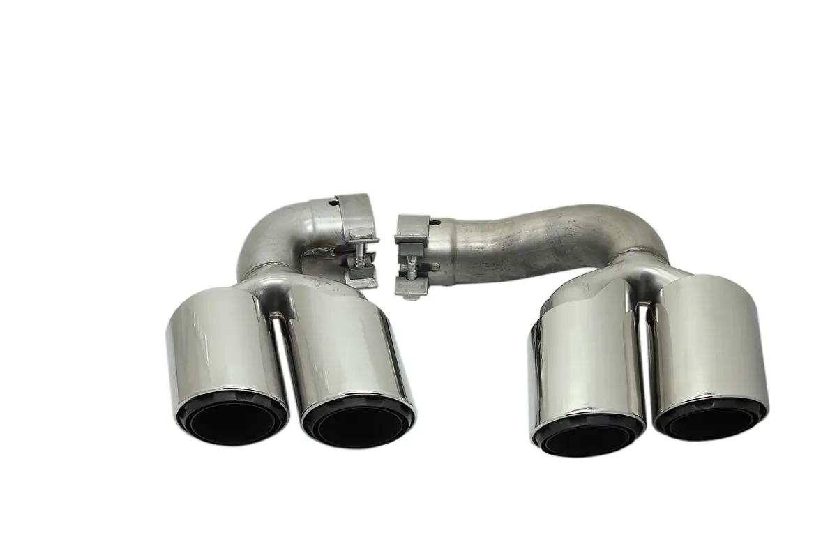 High performance chrome black exhaust muffler for 18 Cayenne Hybrid 3 Layers factory