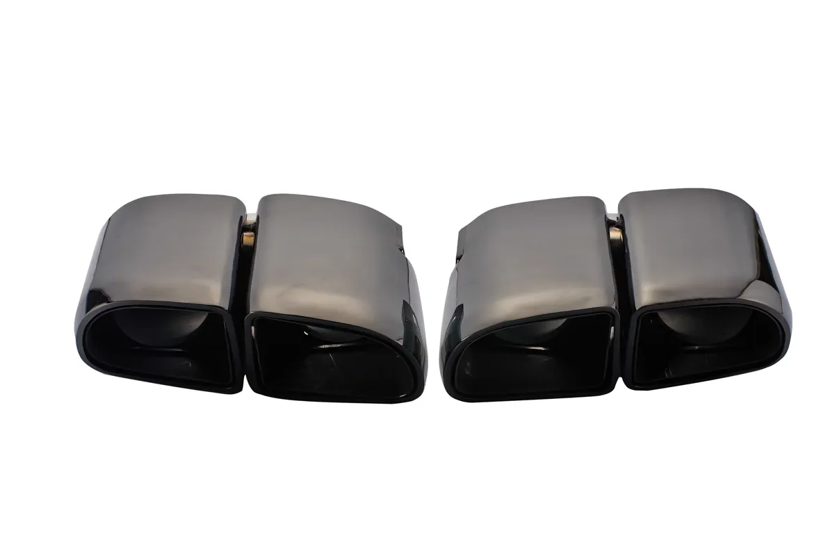Square Exhaust Tip for 2014 2015 2016 Panamera BLACK